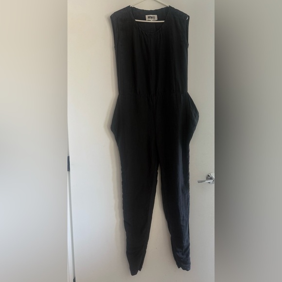 MM6 Maison Margiela Silk And Cotton Blend Jumpsuit Streetwear Size 38 US 6 - Picture 1 of 6